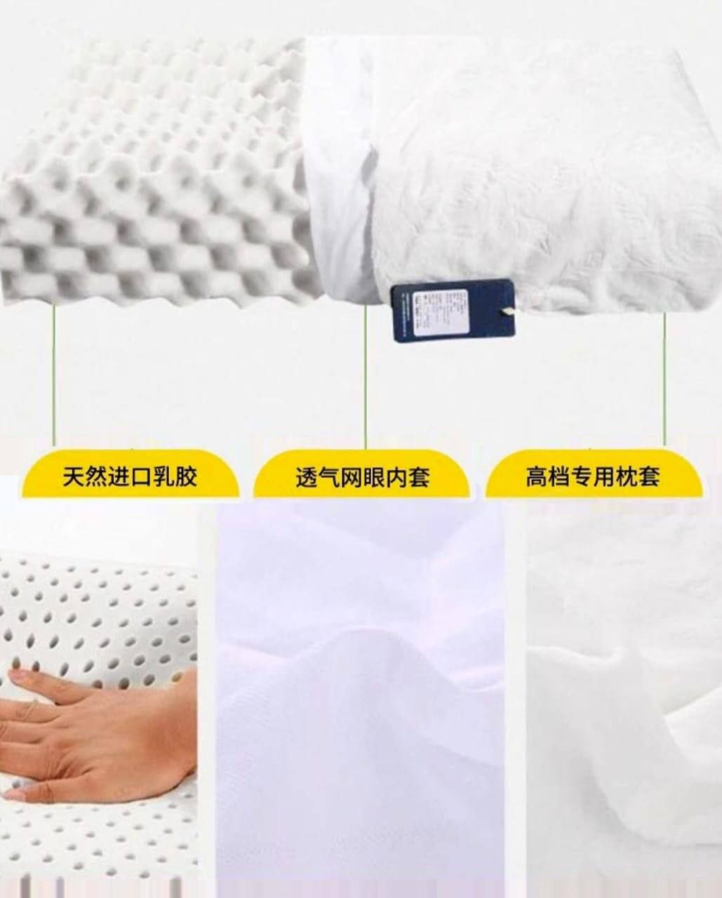 Ergonomic Memory Foam Cervical Pillow for Neck Pain Relief UAE | D-E49 – Image 5