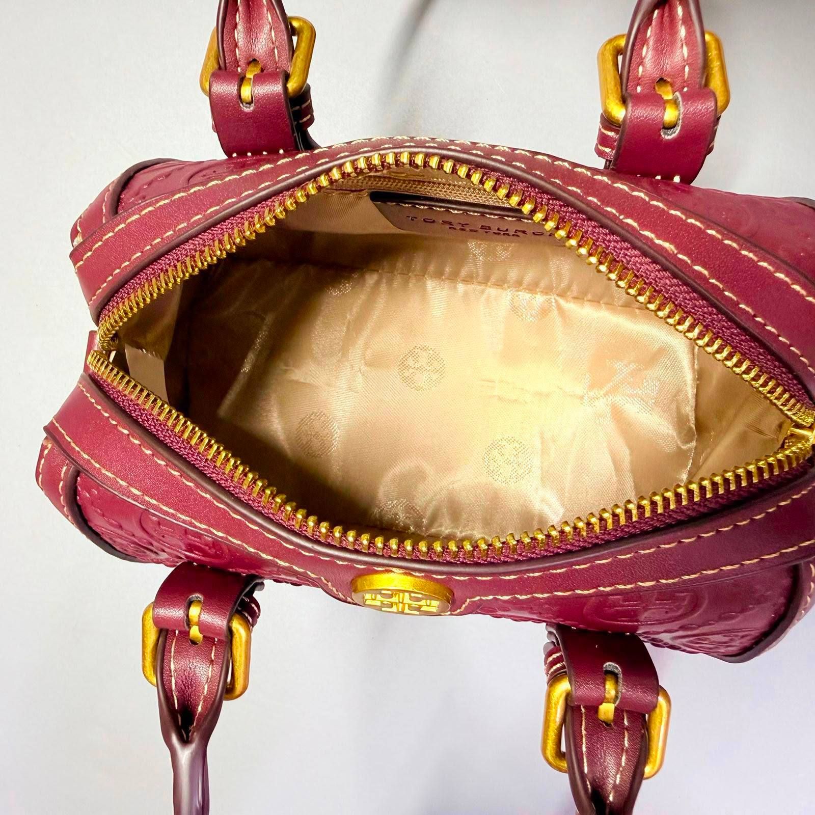 Tory Burch Mini Embossed Satchel Bag – Sophisticated Charm & Modern Luxury | D-E23 – Image 13