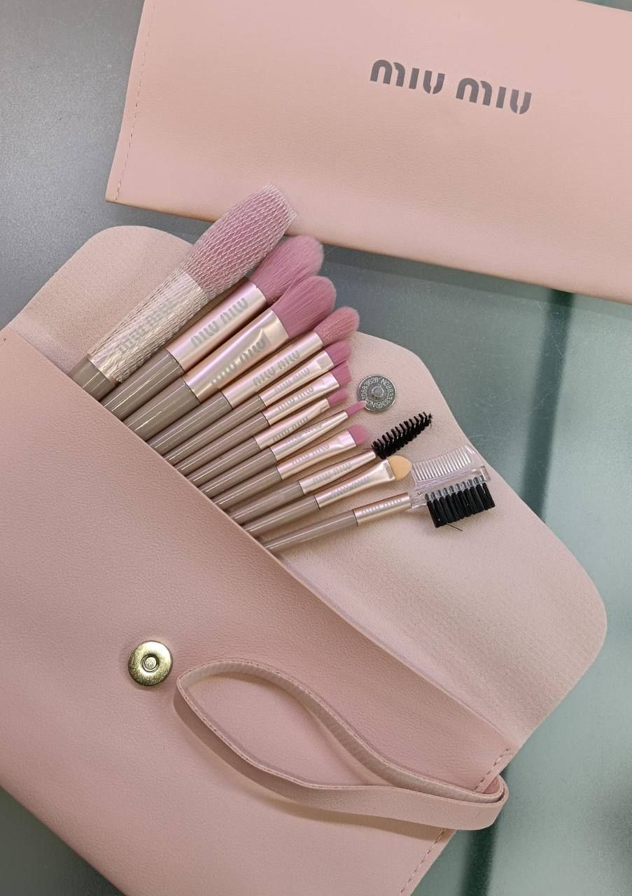 Miu Miu Luxury Makeup Brush Set | Professional Precision & Elegant Design 🌸✨ | D-E60 – Image 3