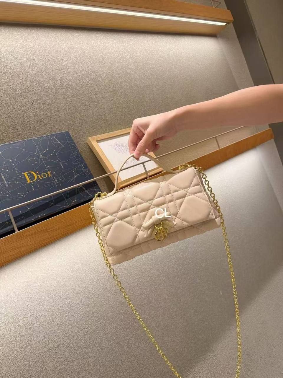 Dior Inspired Luxury Quilted Crossbody Bag – Ultimate Evening & Daylight Glamour | D-E19 – Image 14