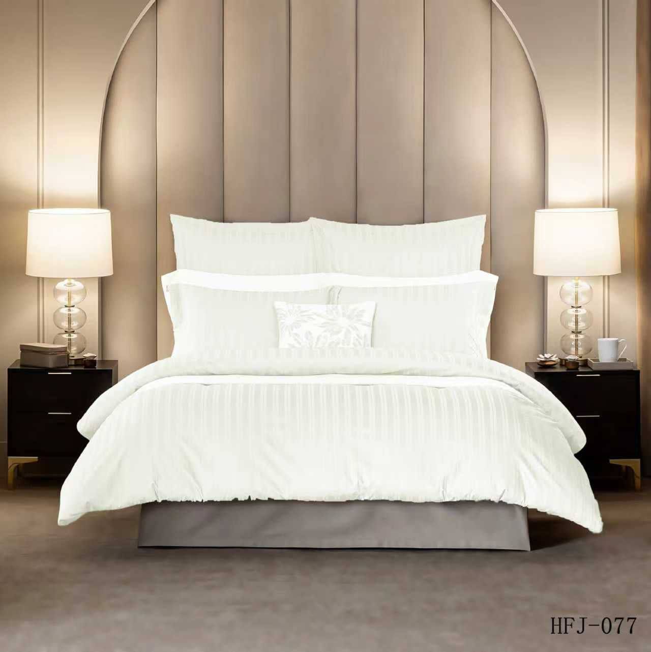 طقم غطاء لحاف (كوفر) فندقي فاخر - كينج سايز - موديل | D-A50 – Image 3
