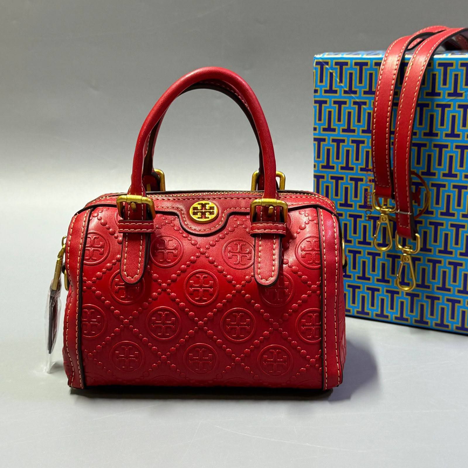 Tory Burch Mini Embossed Satchel Bag – Sophisticated Charm & Modern Luxury | D-E23 – Image 7