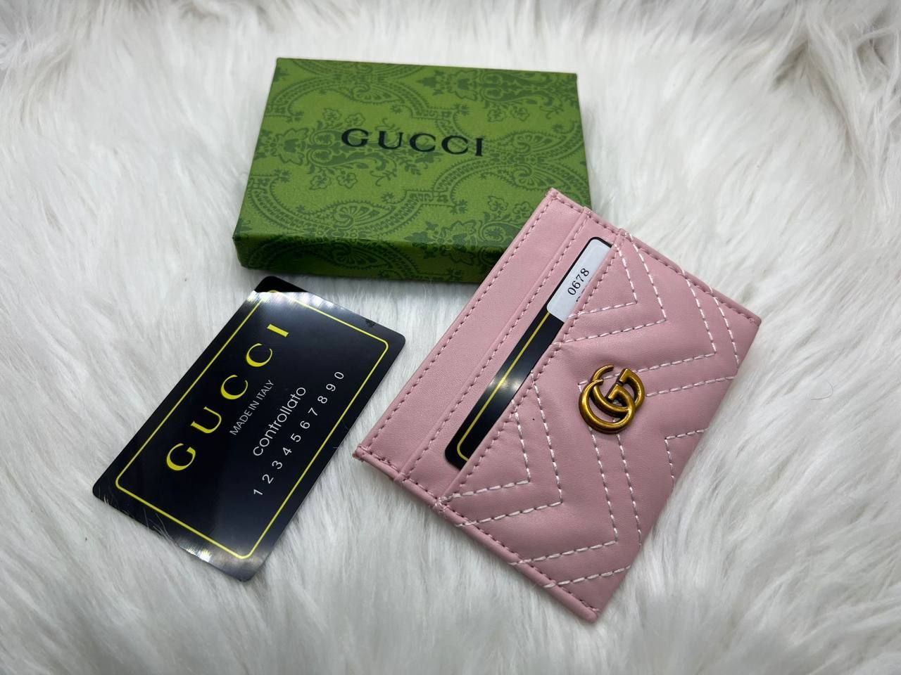 Gucci Inspired Card Holder & Wallet Collection (Master Copy) - Multi-Design GG Monogram & Quilted Leather | D-E43 – Image 2