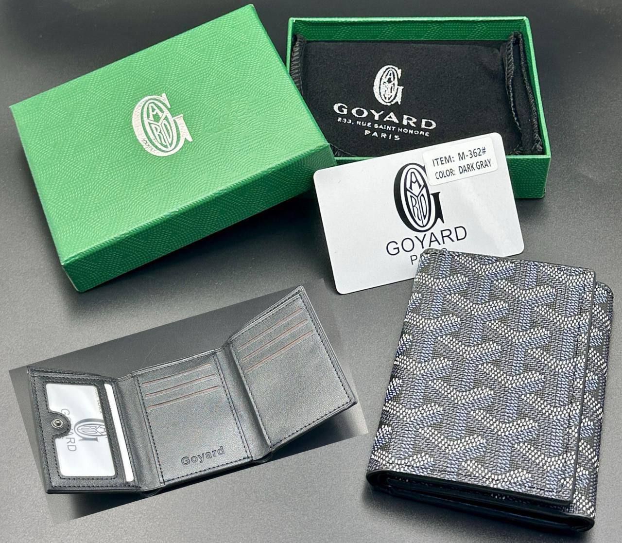 Goyard Inspired Card Holder & Wallet Collection (Master Copy) - Multi-Color Classic Goyardine Canvas | D-E43 – Image 4