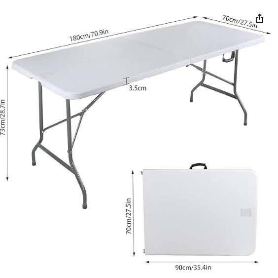 Portable Folding Camping Table with Carry Handle for Outdoor & Events UAE | D-E49 – Image 2