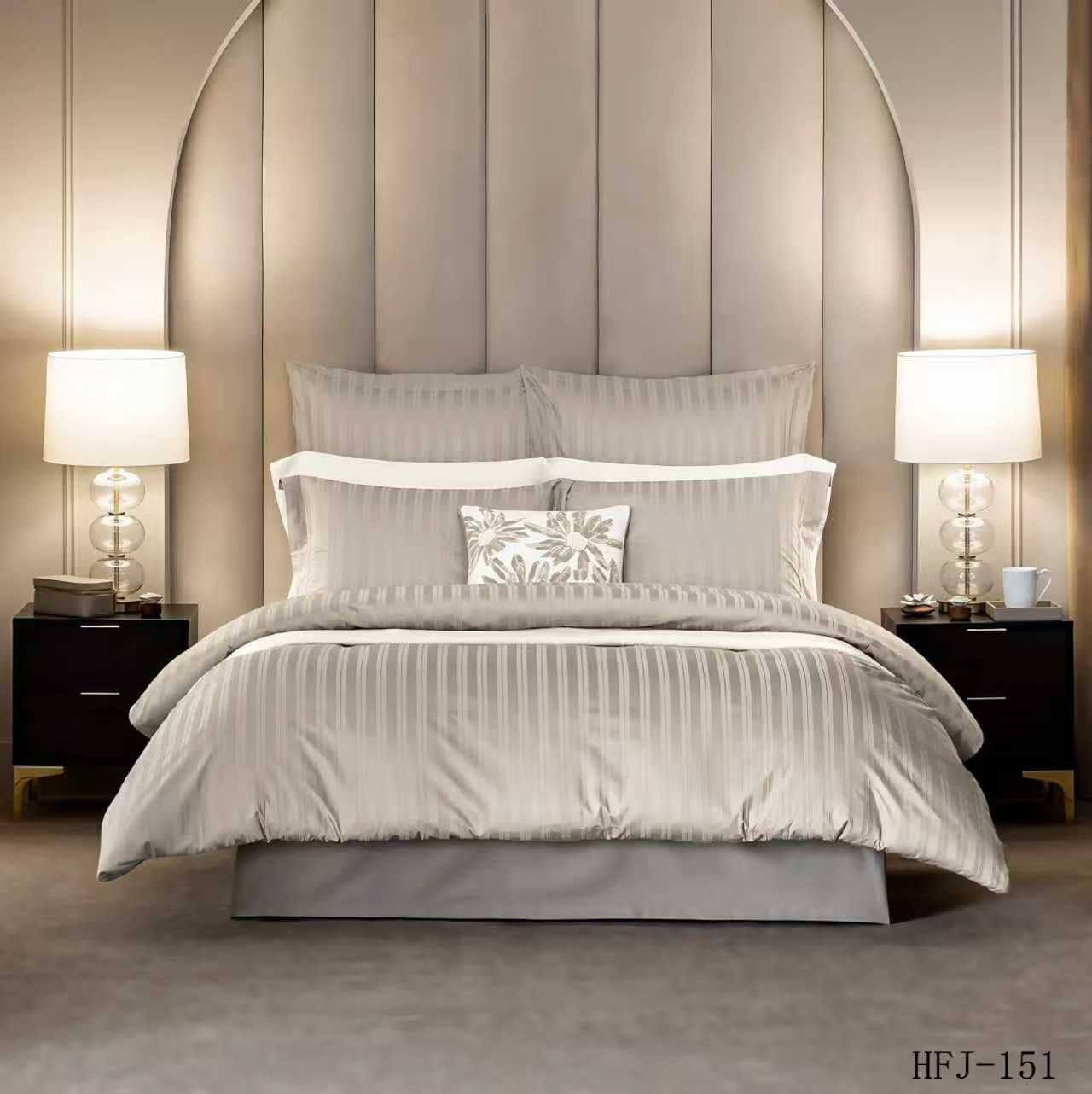 طقم غطاء لحاف (كوفر) فندقي فاخر - كينج سايز - موديل | D-A50 – Image 4