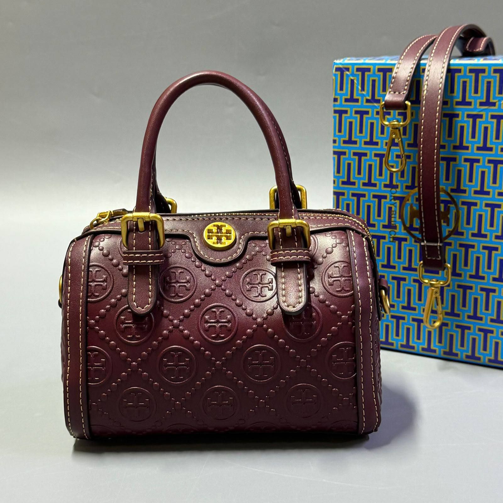 Tory Burch Mini Embossed Satchel Bag – Sophisticated Charm & Modern Luxury | D-E23 – Image 9