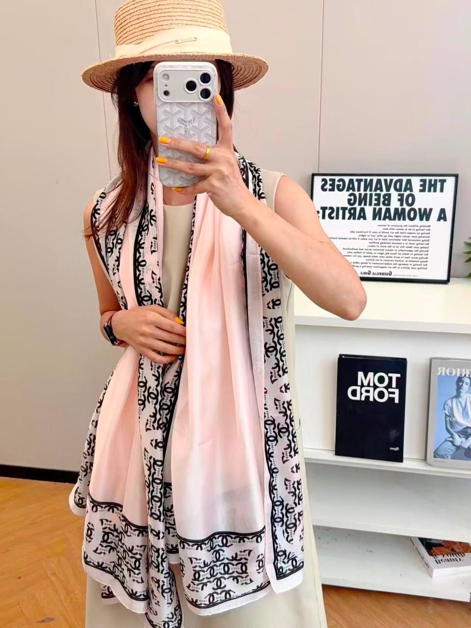 Designer Luxury Scarves (Copy One) – Soft & Elegant Statement Scarves for the UAE | D-E47 – Image 26
