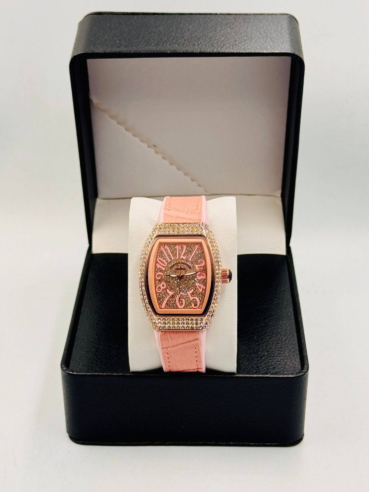 Franck Muller-Inspired Iced Out Luxury Watch with Premium Leather Strap (Premium Quality) | D-E13 – Image 5