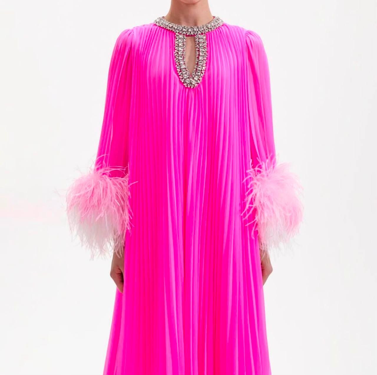 Luxury Women's Jalabiya (Dark Berry & Dark Pink) High Master | Elegant Wear UAE | D-E47 – Image 4