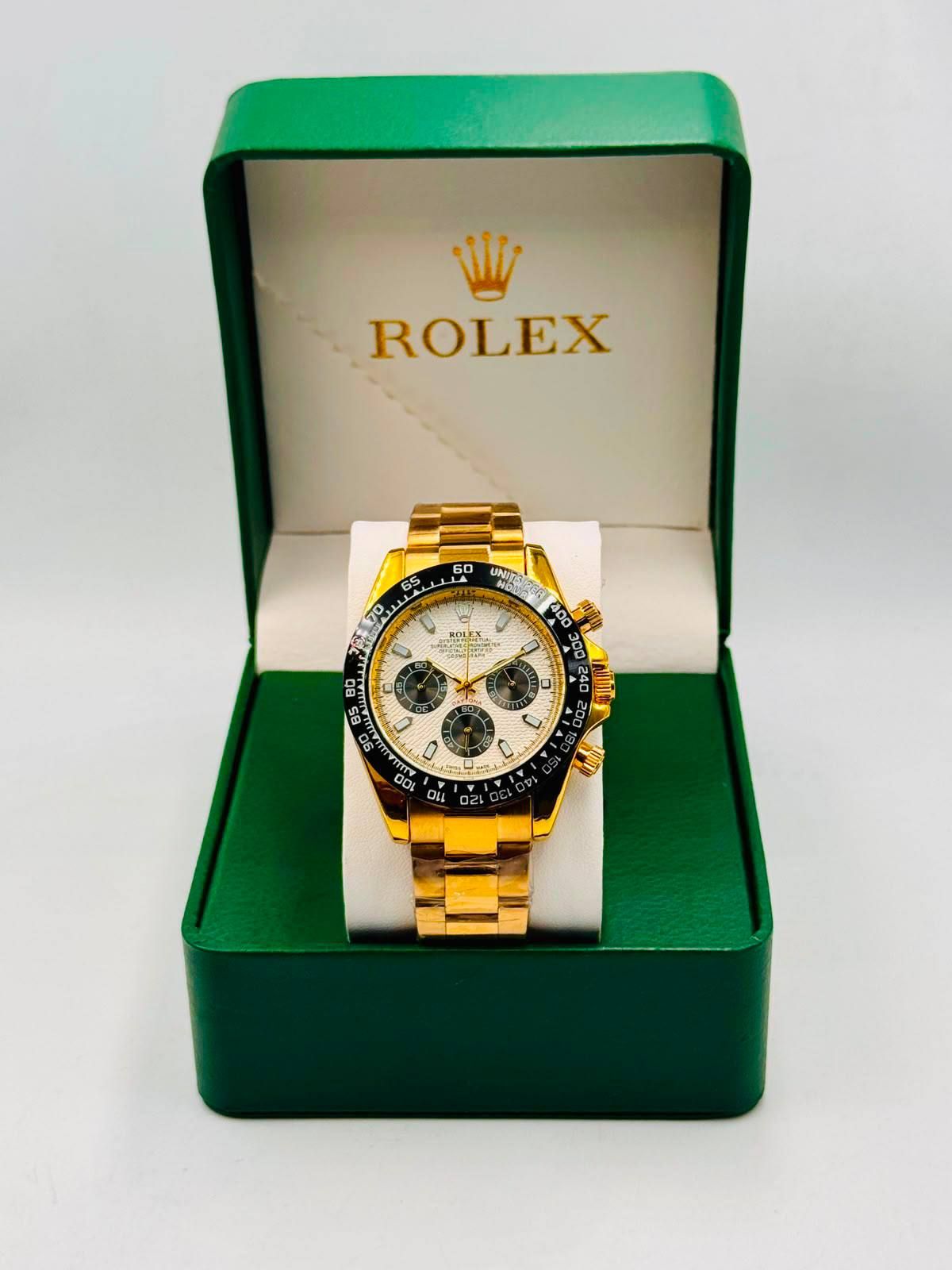 Luxury Chronograph Watch – Rolex-Inspired Classic Design (Premium Copy 1) | D-E01 – Image 2