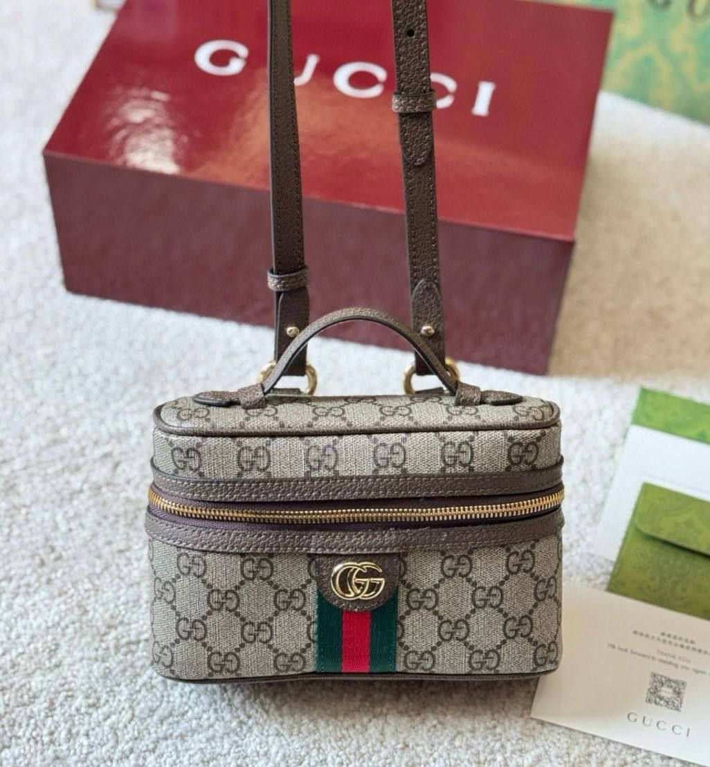 Classic GG Monogram Vanity Case & Cosmetic Bag – Premium Luxury Makeup Organizer | D-E15 – Image 6