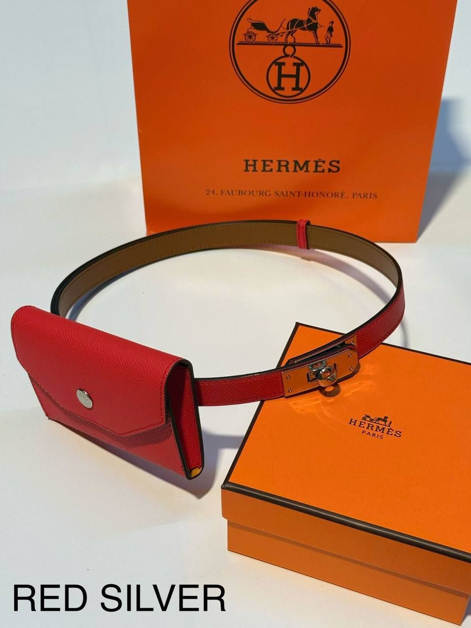 Luxury Belt with Attached Mini Wallet (Copy One) – Innovative Designer Accessory for the UAE | D-E44 – Image 1