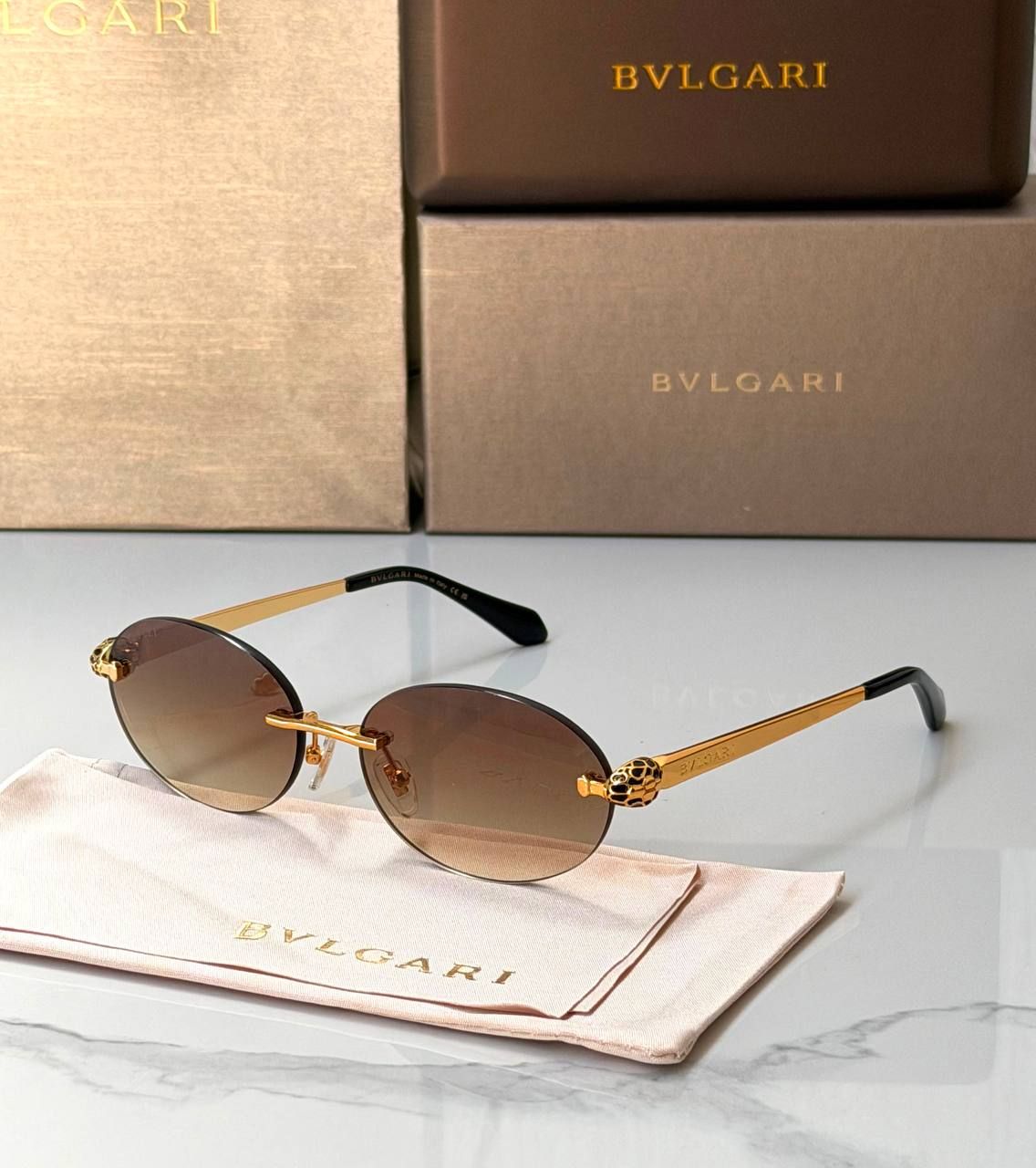 Bvlgari Women's Luxury Sunglasses High Master | Designer Eyewear UAE | D-E56 – Image 2