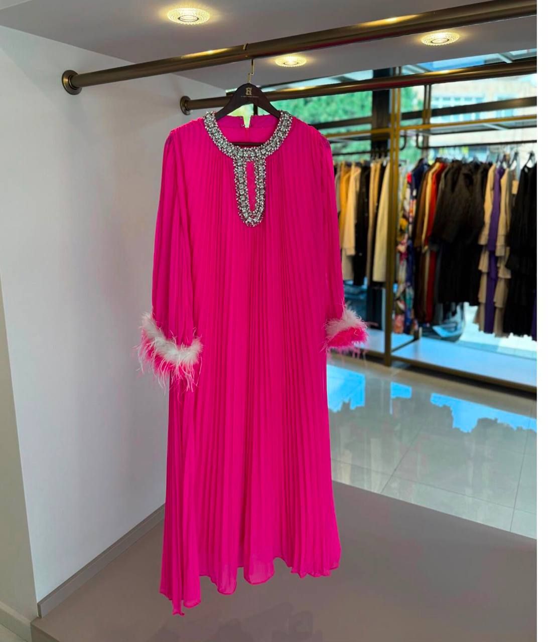 Luxury Women's Jalabiya (Dark Berry & Dark Pink) High Master | Elegant Wear UAE | D-E47 – Image 6