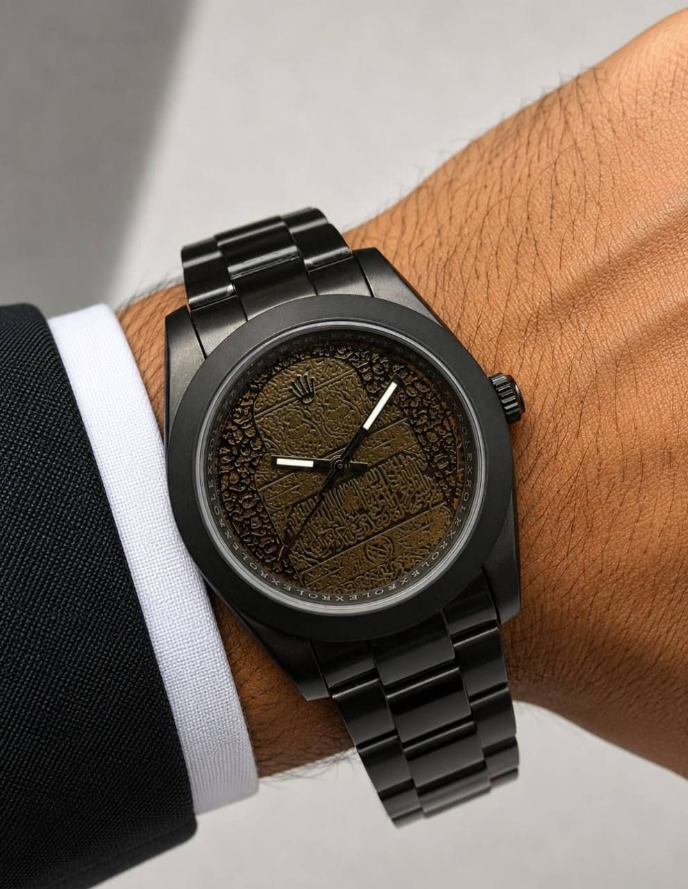 Classic Datejust Watch with Crystal Hour Markers – Rolex-Inspired Luxury (Premium Copy 1) | D-E01 – Image 2