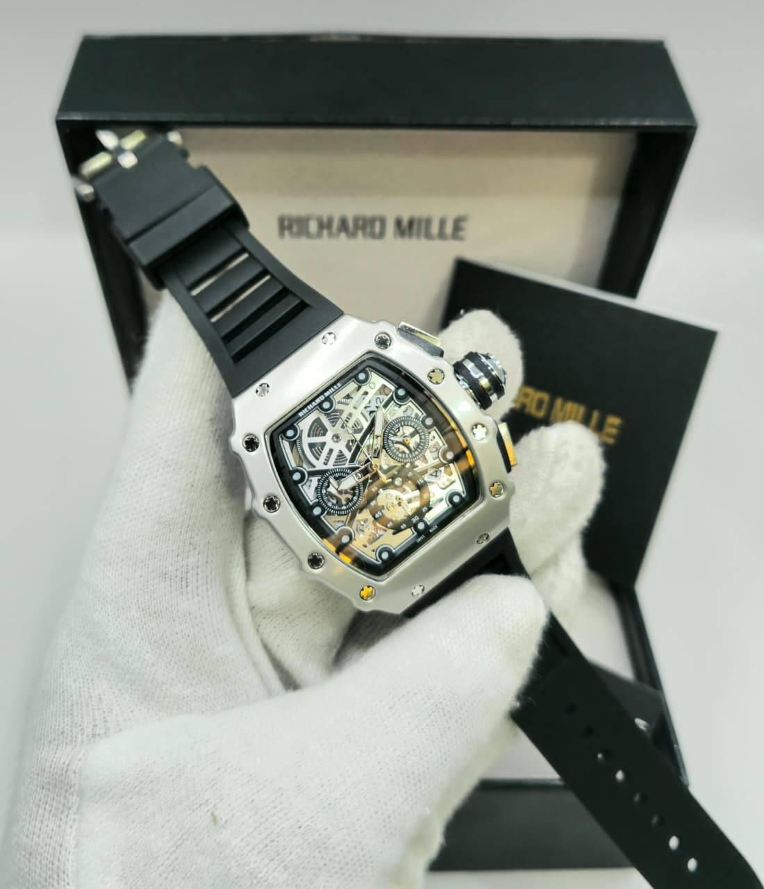 Richard Mille-Inspired Premium Skeleton Mechanical Sports Watch (Master Copy) | D-E13 – Image 4