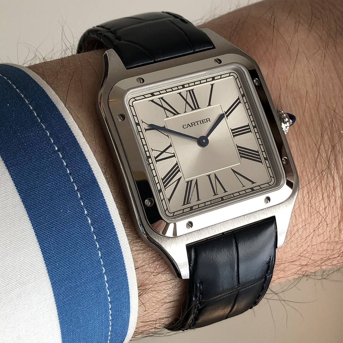 Cartier Santos High Master Leather Strap Watch | Luxury & Style | UAE | D-E56 – Image 10