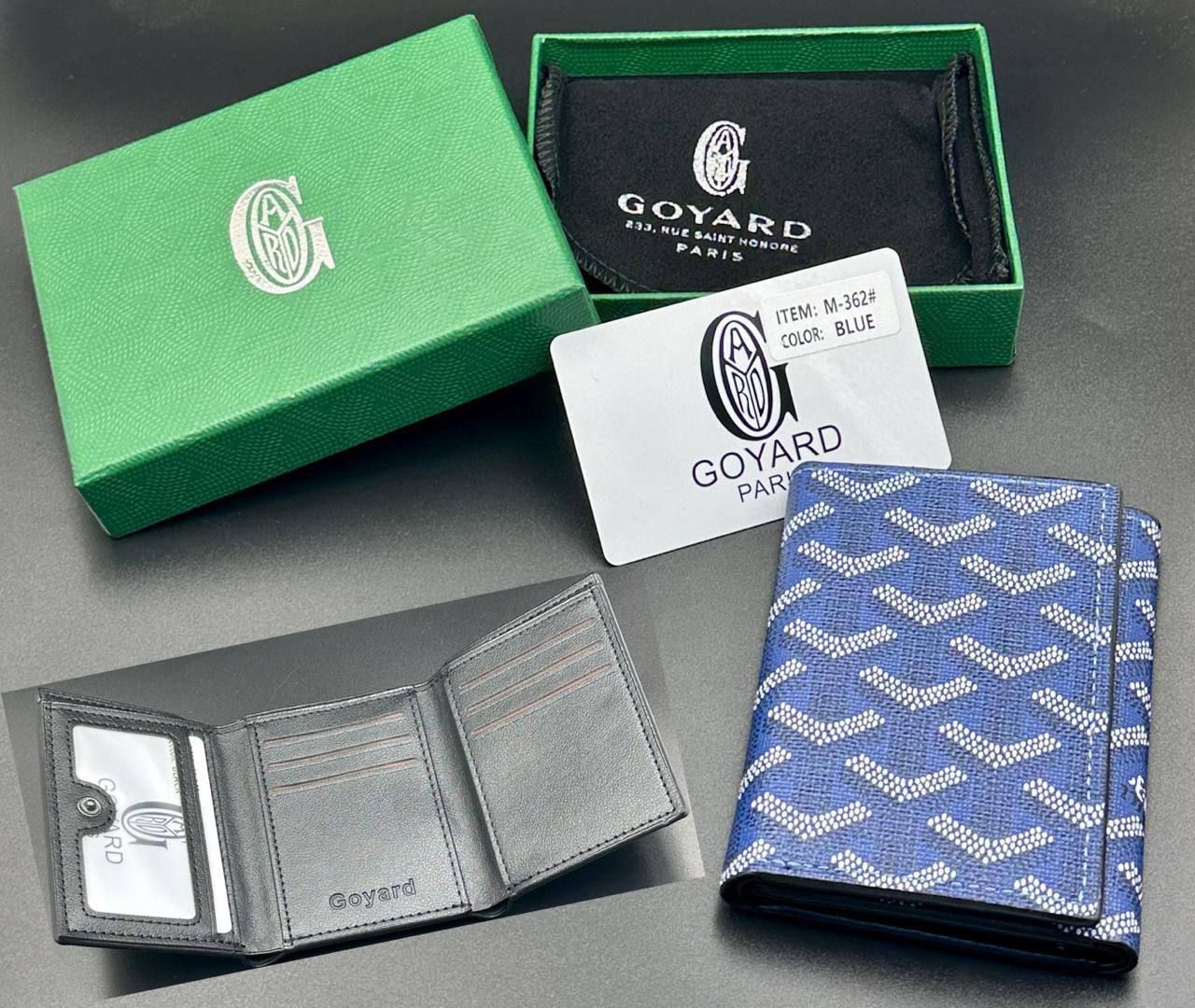 Goyard Inspired Card Holder & Wallet Collection (Master Copy) - Multi-Color Classic Goyardine Canvas | D-E43 – Image 6