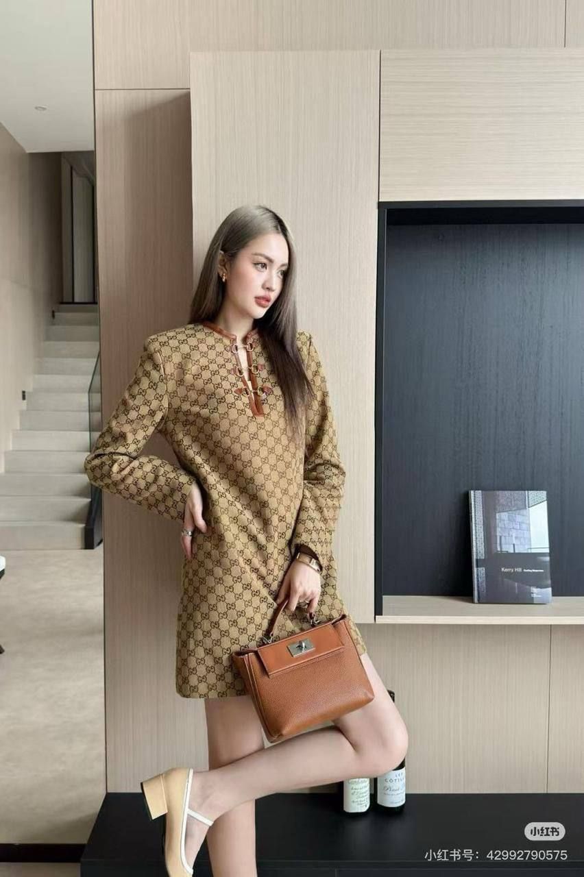 فستان "Gucci" الأيقوني الفاخر – عراقة التصميم بجودة (كوبي ون) | D-A47 – Image 11