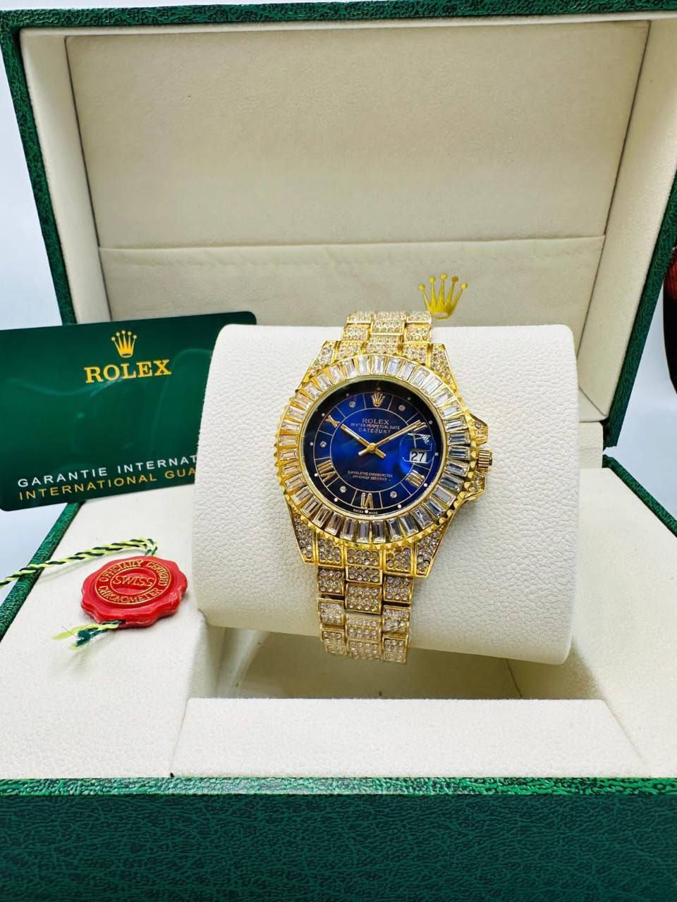 Luxury Fully Iced-Out Datejust Watch – Rolex-Inspired Masterpiece (Premium Copy 1) | D-E01 – Image 2