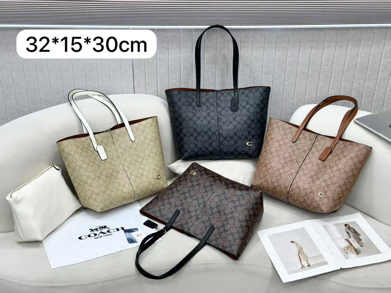 Coach Signature Tote Bag – Elegance Meets Everyday Functionality | D-E23 – Image 7