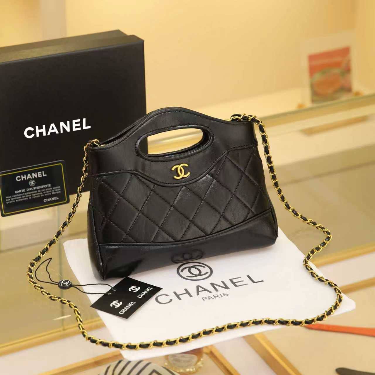Chanel Mini Quilted Bag with Integrated Top Handle (21 cm) - Premium Quality | D-E16 – Image 3