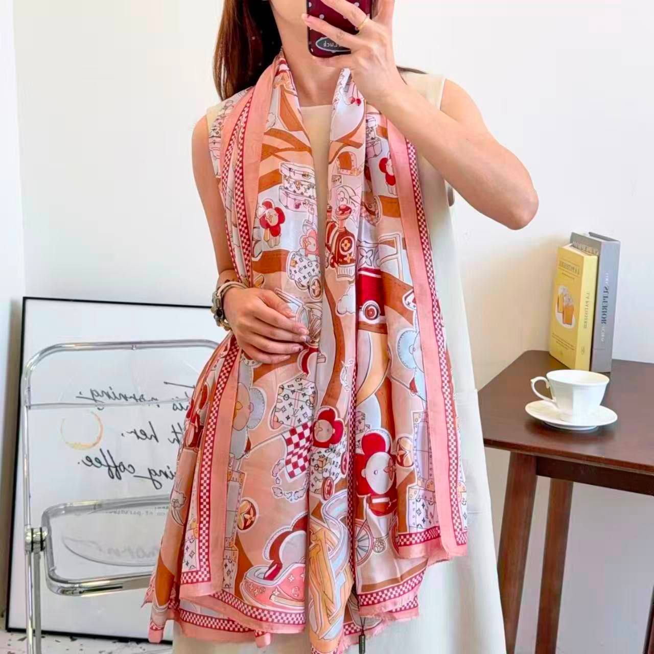 Designer Luxury Scarves (Copy One) – Soft & Elegant Statement Scarves for the UAE | D-E47 – Image 11