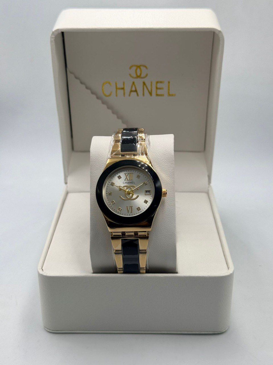 Chanel-Inspired Modern Ceramic & Gold Toned Sport-Chic Watch (Premium Quality) | D-E59 – Image 7