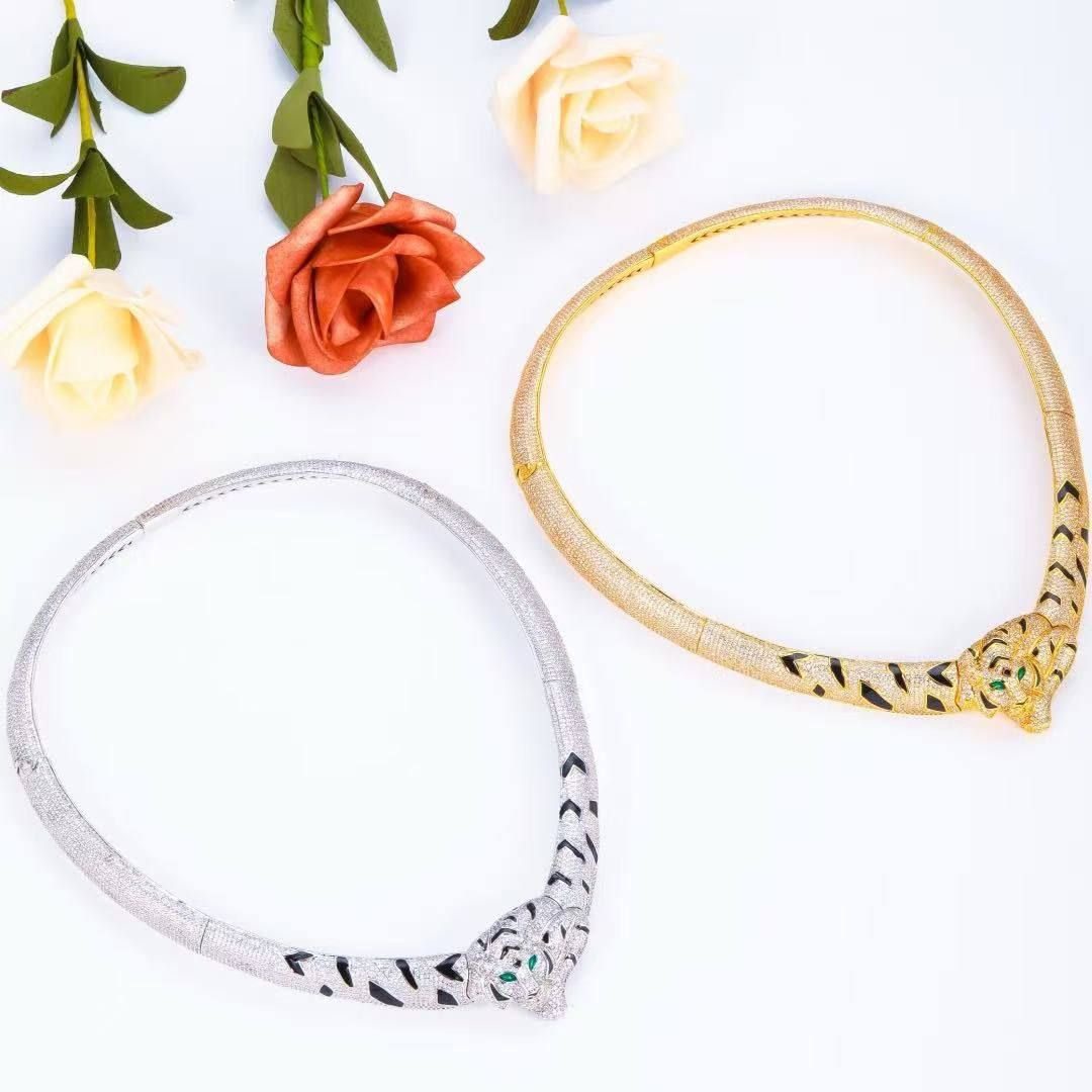 Luxury Cartier Panthère Choker Necklace – High Master Copy 1:1 | D-E26 – Image 3