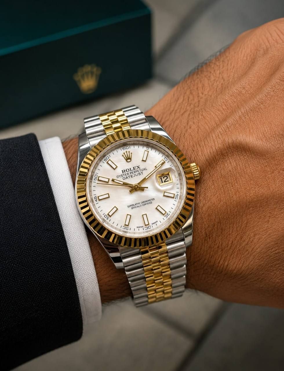 Classic Datejust Luxury Watch – Rolex-Inspired Premium Edition (Copy 1) with Mega Color Selection | D-E01 – Image 6