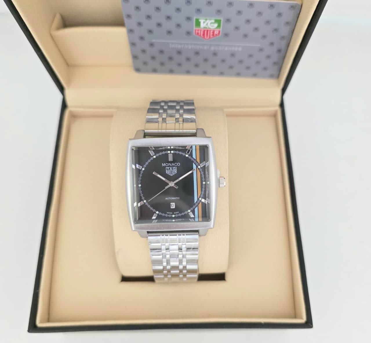 Tag Heuer Monaco All-Black Automatic Square Luxury Watch (Premium Quality) | D-E13 – Image 4