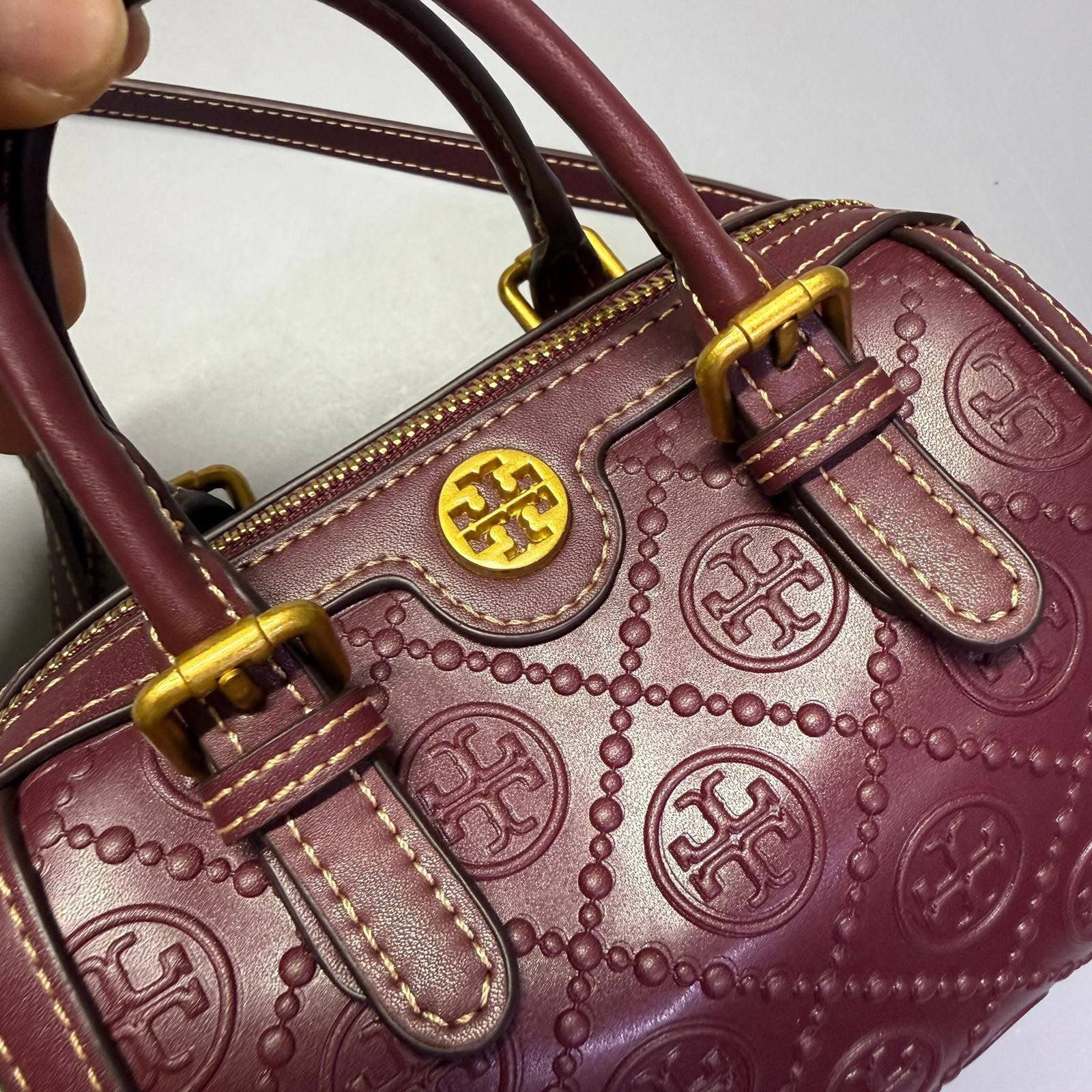 Tory Burch Mini Embossed Satchel Bag – Sophisticated Charm & Modern Luxury | D-E23 – Image 14