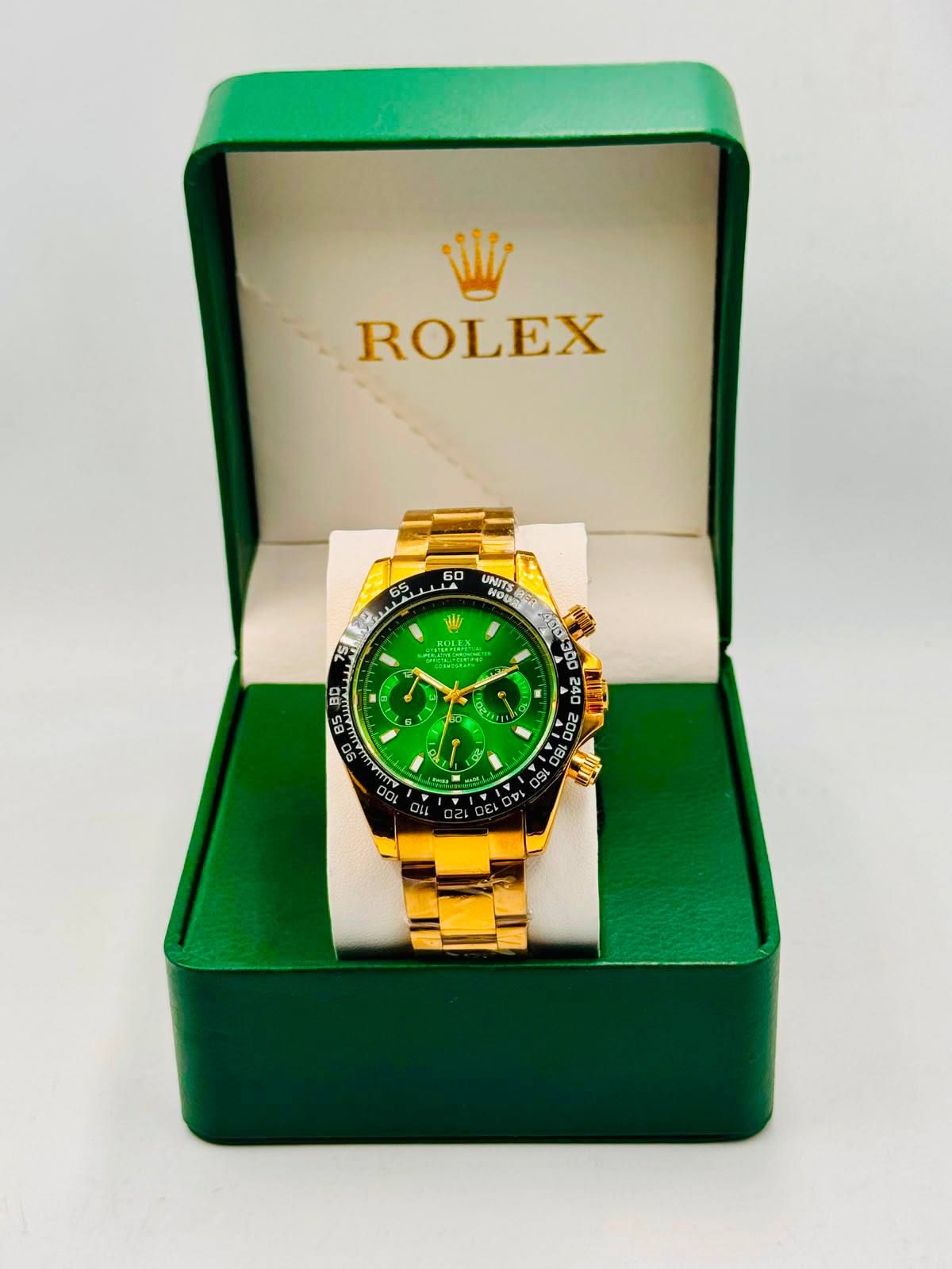 Luxury Chronograph Watch – Rolex-Inspired Classic Design (Premium Copy 1) | D-E01 – Image 4