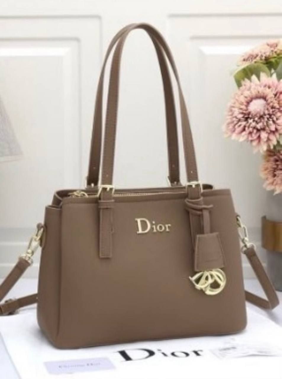 Dior Inspired Classic Pebbled Leather Tote Bag – Effortless Everyday Luxury | D-E19 – Image 8