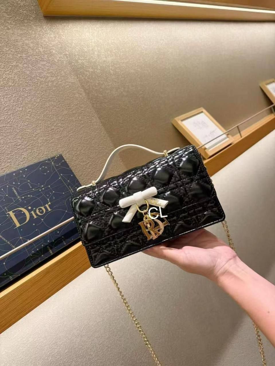 Dior Inspired Luxury Quilted Crossbody Bag – Ultimate Evening & Daylight Glamour | D-E19 – Image 12