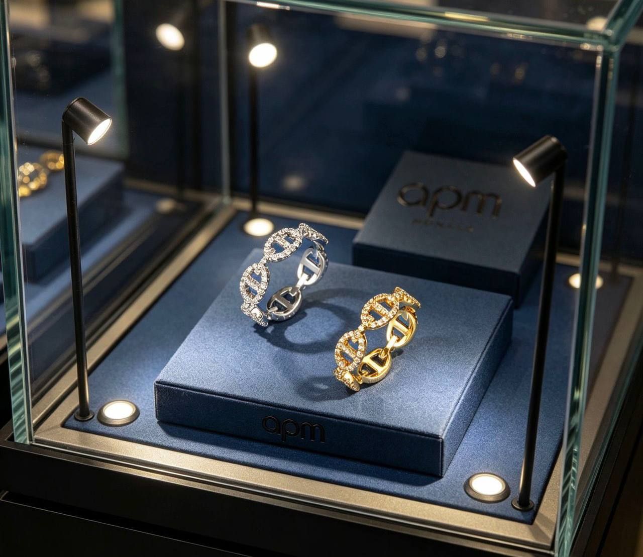 APM Monaco Super Master Jewelry Set (Gold & Silver) | Luxury Accessories UAE | D-E56 – Image 4