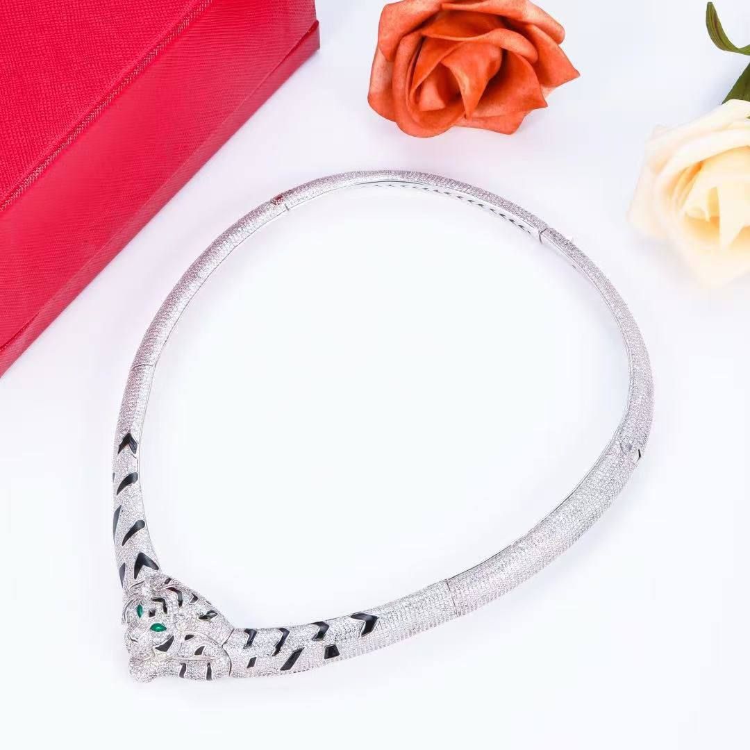 Luxury Cartier Panthère Choker Necklace – High Master Copy 1:1 | D-E26 – Image 2