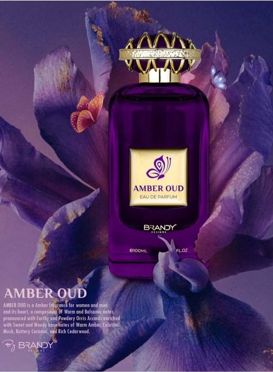 Brandy Designs "Amber Oud" Gold Edition EDP (100ml) – A Luxurious Royal Scent Trail | D-E41 – Image 1