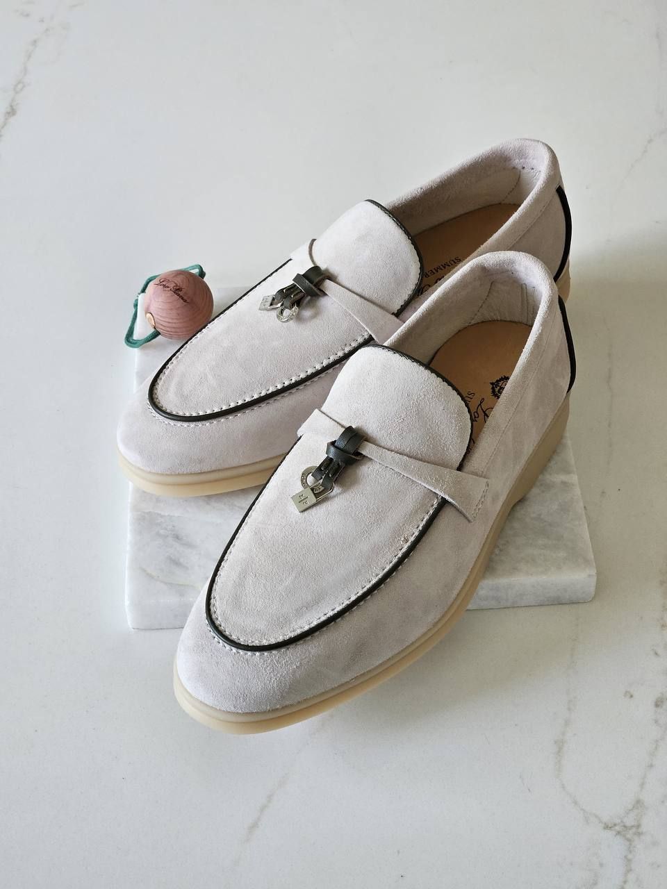 Loro Piana High Master Women's Suede Loafers | Ultimate Elegance & Comfort | UAE | D-E56 – Image 7