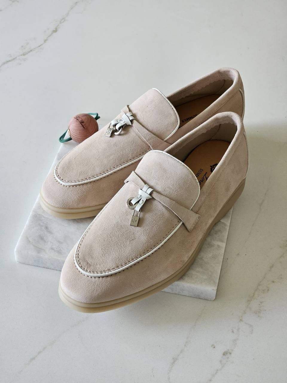 Loro Piana High Master Women's Suede Loafers | Ultimate Elegance & Comfort | UAE | D-E56 – Image 5