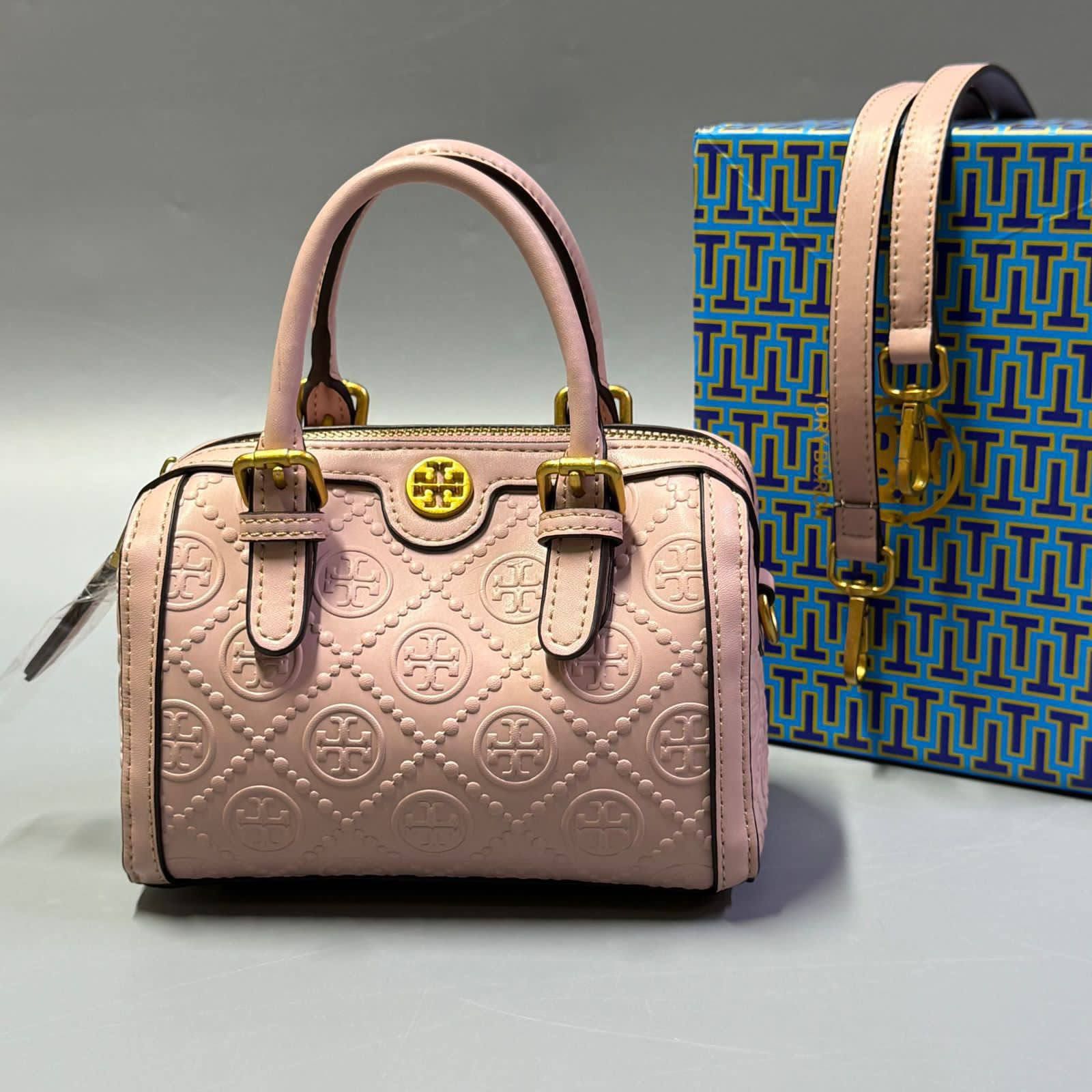 Tory Burch Mini Embossed Satchel Bag – Sophisticated Charm & Modern Luxury | D-E23 – Image 5