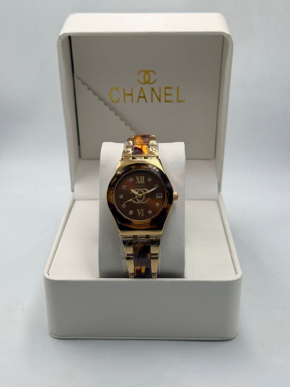 Chanel-Inspired Modern Ceramic & Gold Toned Sport-Chic Watch (Premium Quality) | D-E59 – Image 8