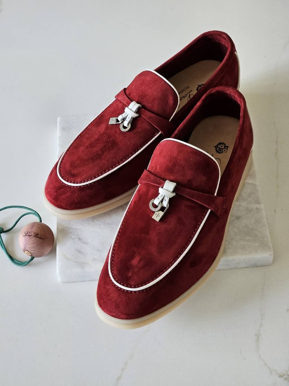 Loro Piana High Master Women's Suede Loafers | Ultimate Elegance & Comfort | UAE | D-E56 – Image 4
