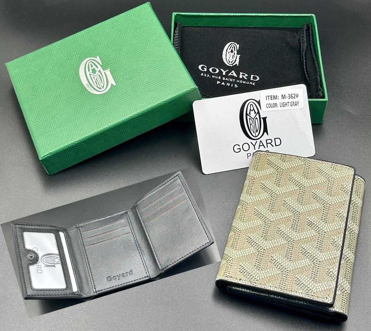 Goyard Inspired Card Holder & Wallet Collection (Master Copy) - Multi-Color Classic Goyardine Canvas | D-E43 – Image 16