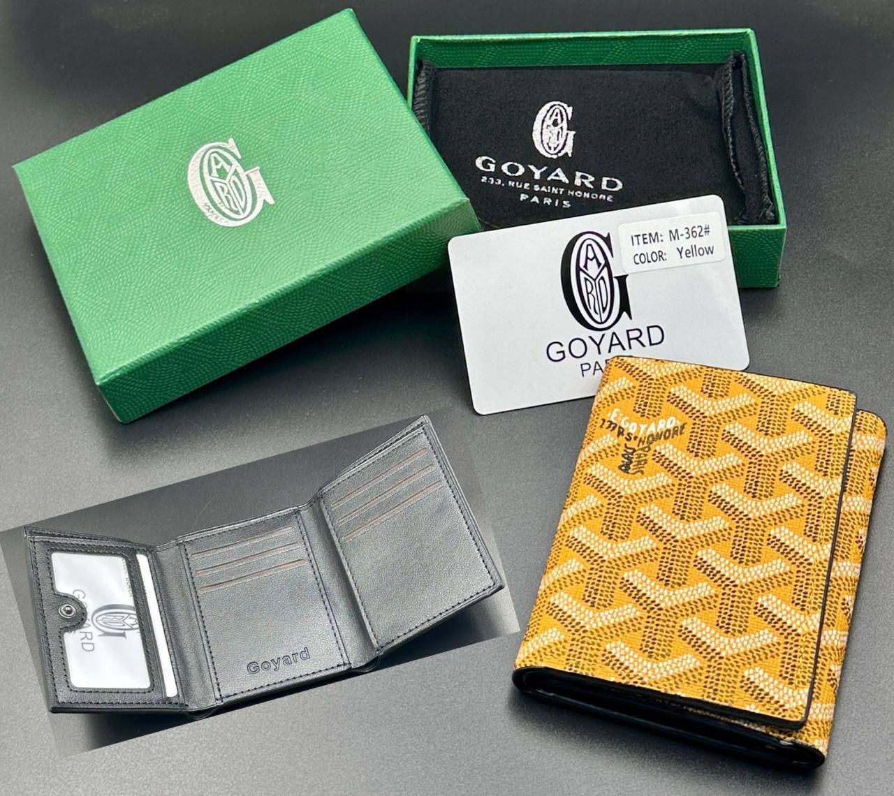 Goyard Inspired Card Holder & Wallet Collection (Master Copy) - Multi-Color Classic Goyardine Canvas | D-E43 – Image 5