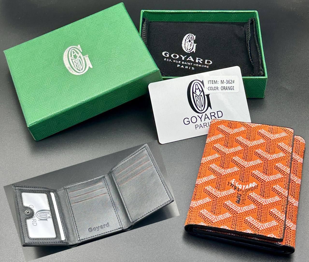 Goyard Inspired Card Holder & Wallet Collection (Master Copy) - Multi-Color Classic Goyardine Canvas | D-E43 – Image 17