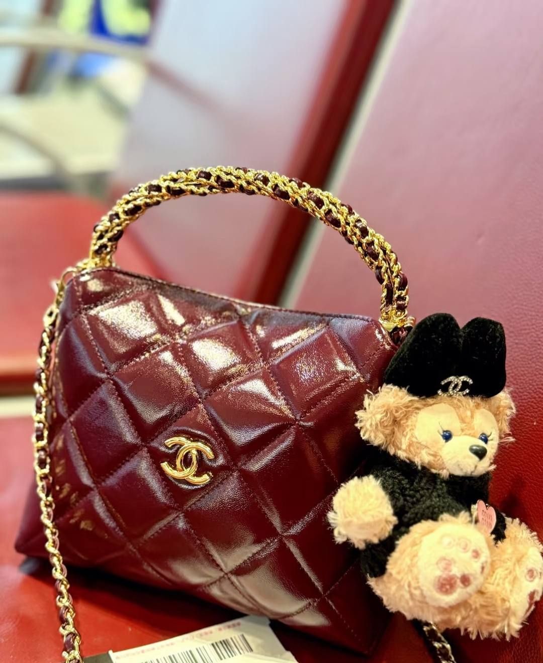 Chanel Mini Hobo Bag with Braided Chain Handle - Premium High Quality | D-E16 – Image 1