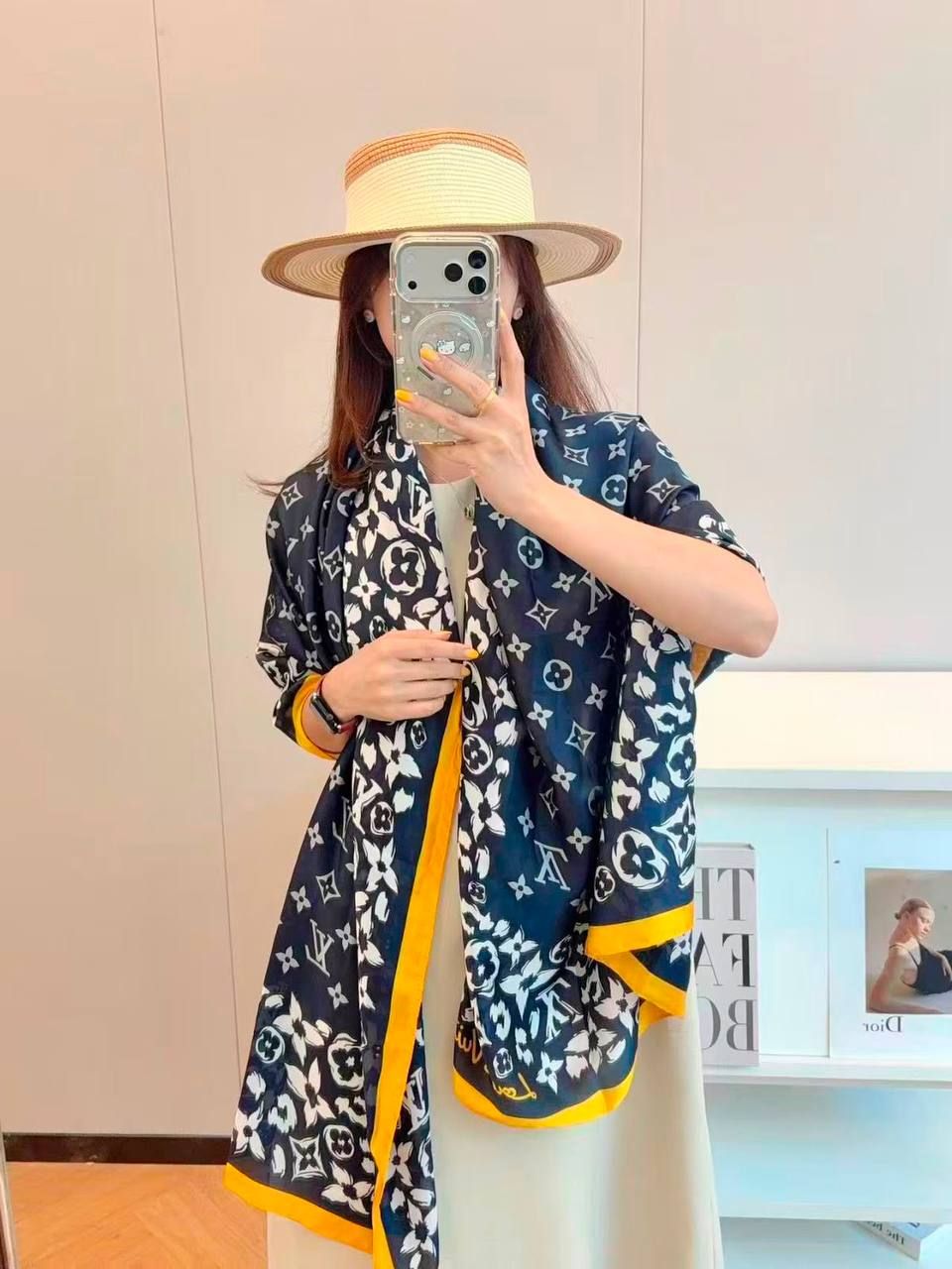 Designer Luxury Scarves (Copy One) – Soft & Elegant Statement Scarves for the UAE | D-E47 – Image 9