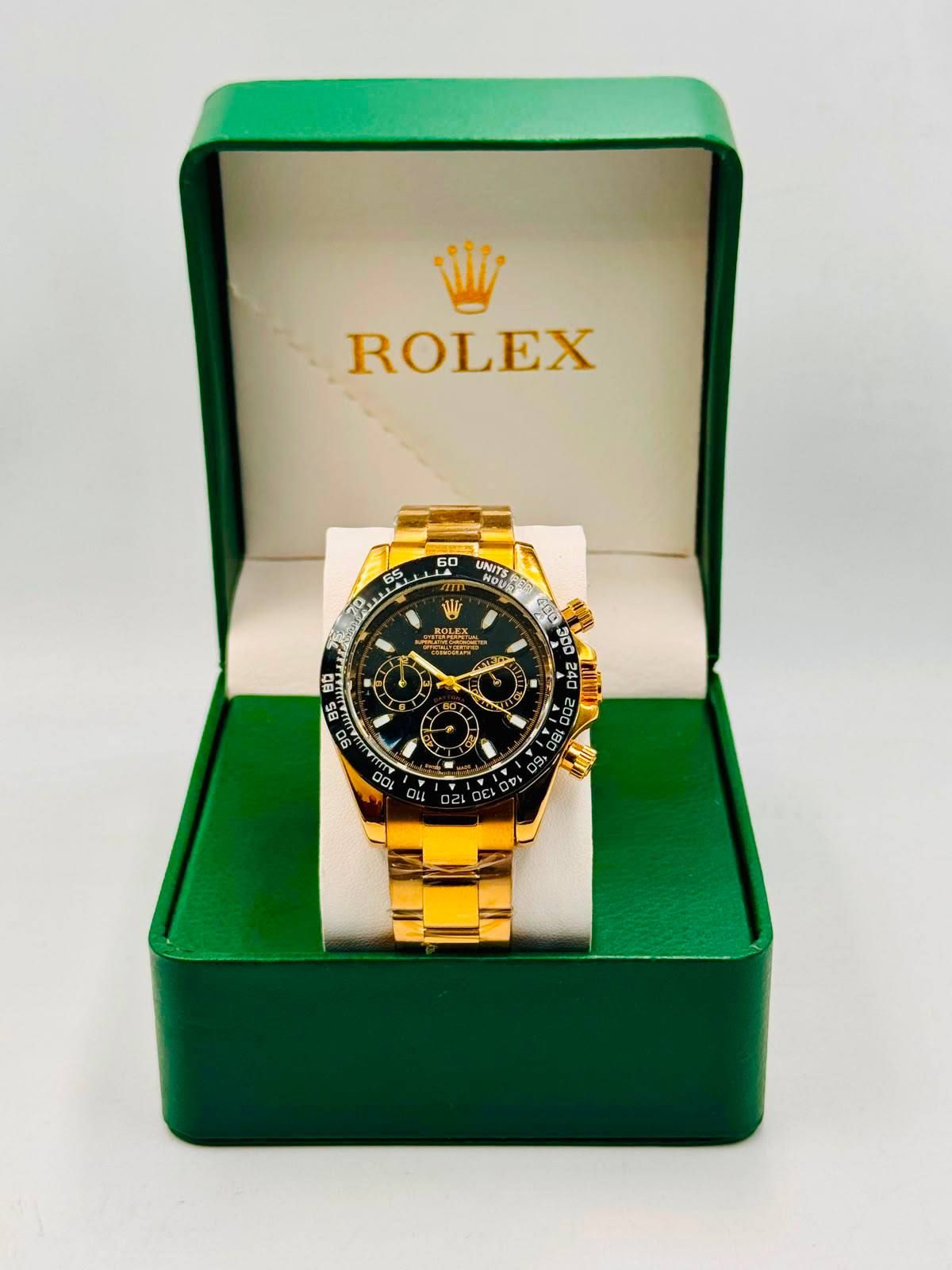 Luxury Chronograph Watch – Rolex-Inspired Classic Design (Premium Copy 1) | D-E01 – Image 3